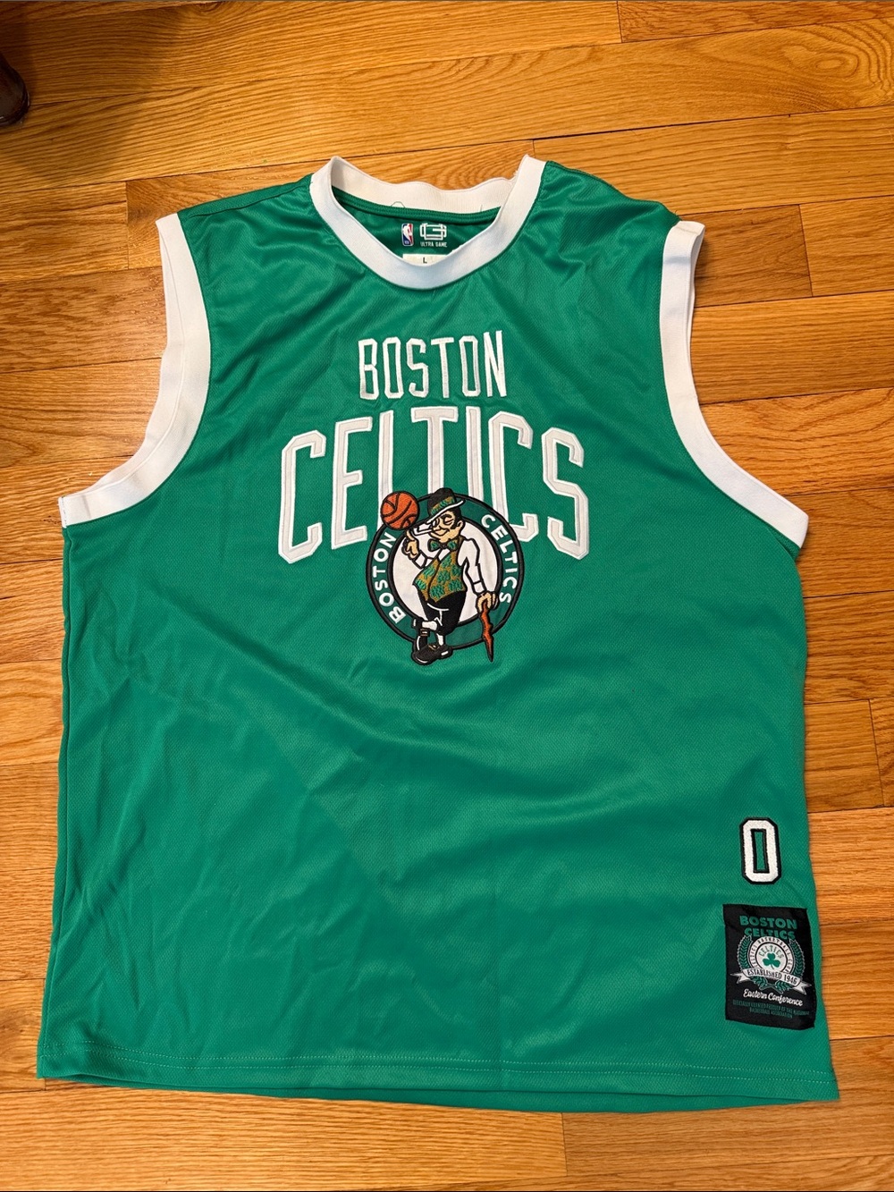 Jason Tatum Celtics jersey Boston NBA Green large 0 garden